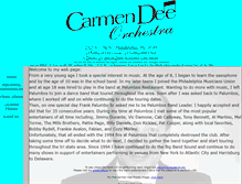 Tablet Screenshot of carmendeeorchestra.com